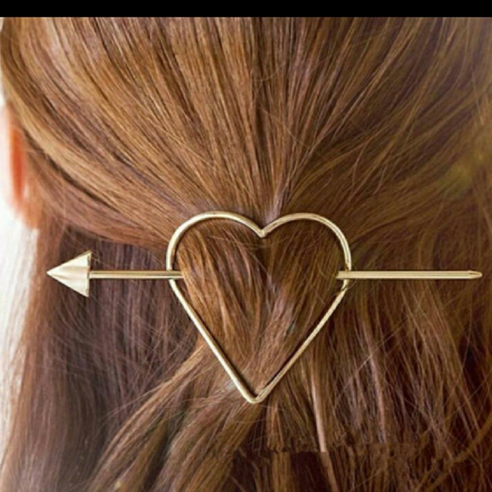 Heart & Arrow Hair Clip